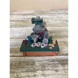 LuckyPhants #1041 Livingston Elephant Playing Cards Figurine Banberry Designs